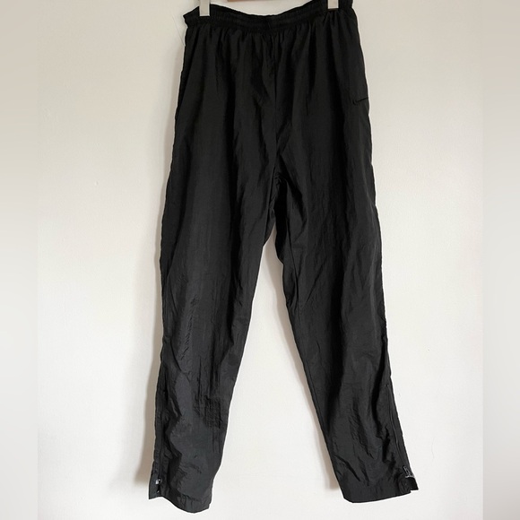 Vintage Nike Tracksuit Black/White Jacket/Pants Nylon Set Removable Sleeves M - Picture 11 of 16